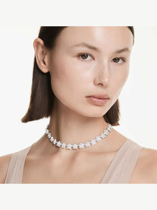 Swarovski Necklace with Flower Design