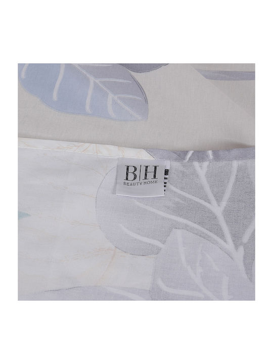Beauty Home 12692 Set Of Double Bed Sheets With Rubber Hugger 165x200+30cm Beige 4 Pieces 12692SEYDL