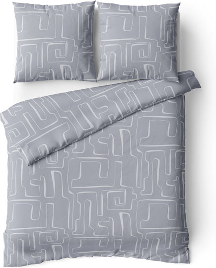 Charalambidis Textiles Super-Double Set Bed Sheets 4 Pieces 240x260cm