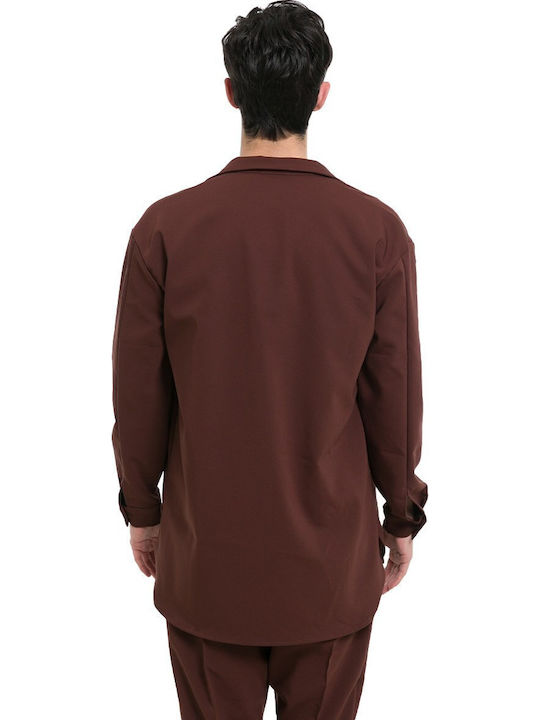 Μακρυμάνικo Overshirt Milk Chocolate