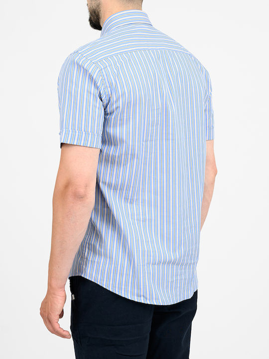 Κοντομάνικο Πουκάμισο σε Κανονική Γραμμή Lightblue
