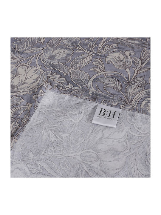 Beauty Home 12679 Set Of Double Bed Sheets With Rubber Hugger 165x200+30cm Gray (4 Pieces) 12679SEYDL