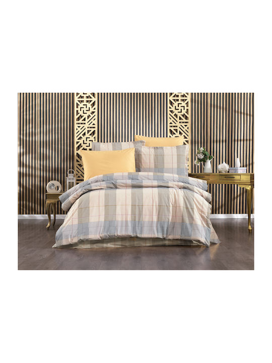 Dimcol Αντιγόνη Σετ Σεντόνια Μονά 160x240εκ. 340 Beige (3τμχ)