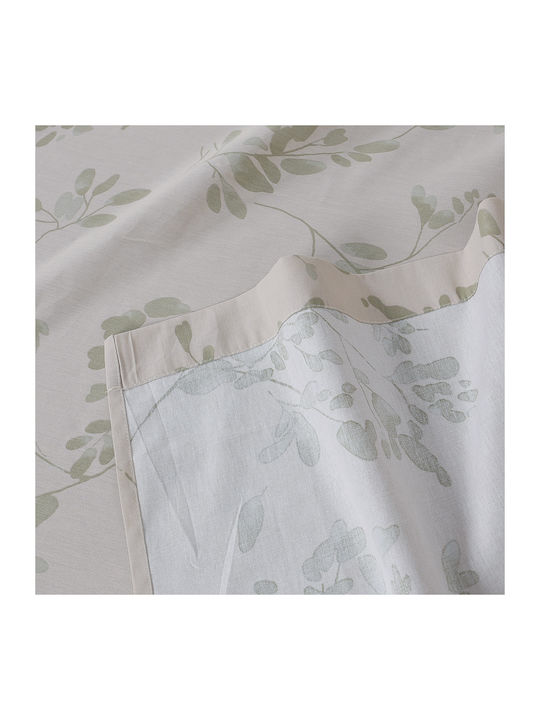 Beauty Home 12687 Set Super-Double Bed Sheets With Rubber Hugger 165x200+30cm Beige (4 Pieces) 12687SEYDL