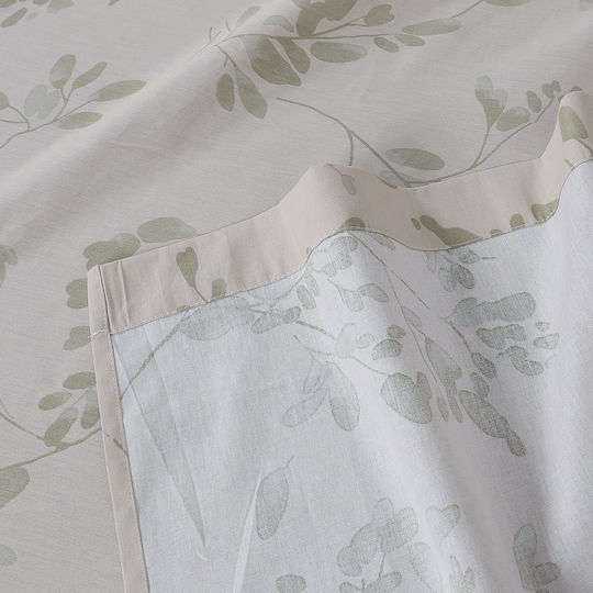Beauty Home 12687 Set Super-Double Bed Sheets With Rubber Hugger 165x200+30cm Beige (4 Pieces) 12687SEYDL
