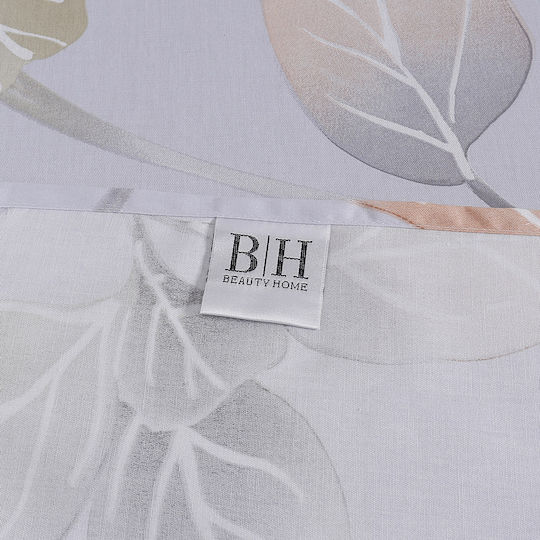 Beauty Home 12691 Double Bed Sheets Set 230x260cm Gray 4 Pieces 12691SEYD