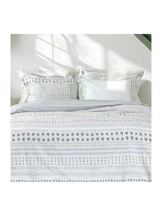 Nima Nima Bettlaken Übergröße mit Gummibettlaken 160x200+32cm Ferrano Mint (4 Stück)