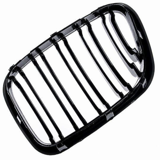 Mask Hearts BMW X5 E53 99-03 M4 Look Double Grille Black Glossy 2 Pieces