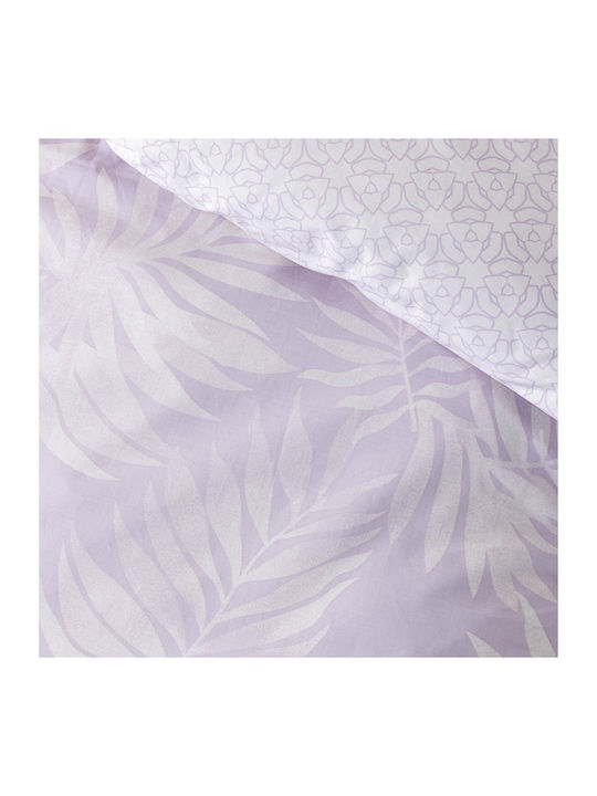 Nima Super-Double Bed Sheets Set 240x260cm Lilac 4pcs