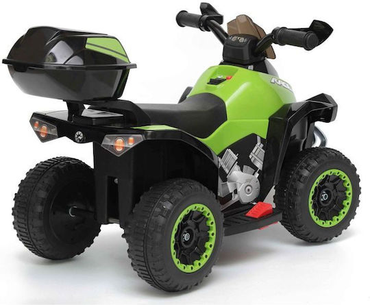 Kids Electric 6 Volt 4 Wheel Motorcycle Green For 3+ Years
