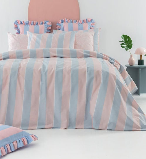Palamaiki City Life Cl200 Bed Sheets Set King Size 270x260cm Multicolour 4 Pieces
