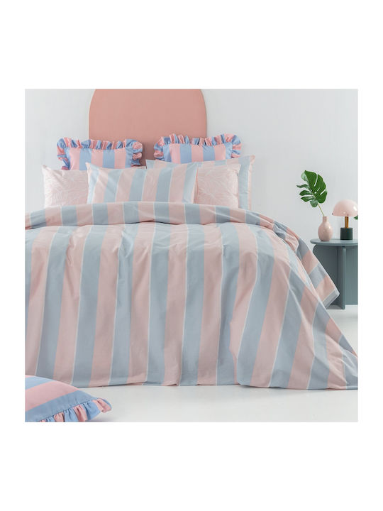 Palamaiki City Life Cl200 Bed Sheets Set King Size 270x260cm Multicolour 4 Pieces