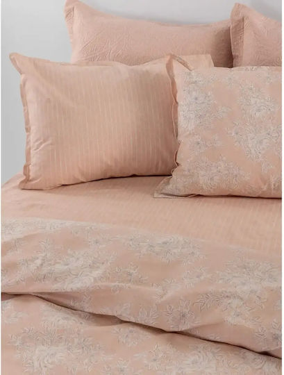 Palamaiki Estella Подредба Чаршафи Кралица 240x260см Корал (4 Бройки)
