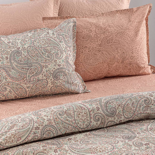 Palamaiki Estella Комплект Чаршафи King Size с Ластик 240x260+32см Многоцветни (4 броя)