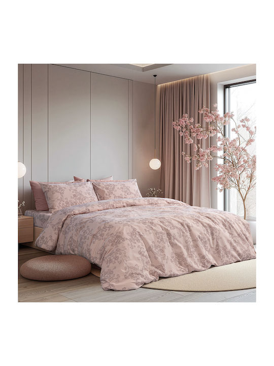 Beauty Home 12569 Single Bed Sheets Set with Rubber Hugger 110x200+30cm Rotten Apple (3 Pieces) 12569SEMOL