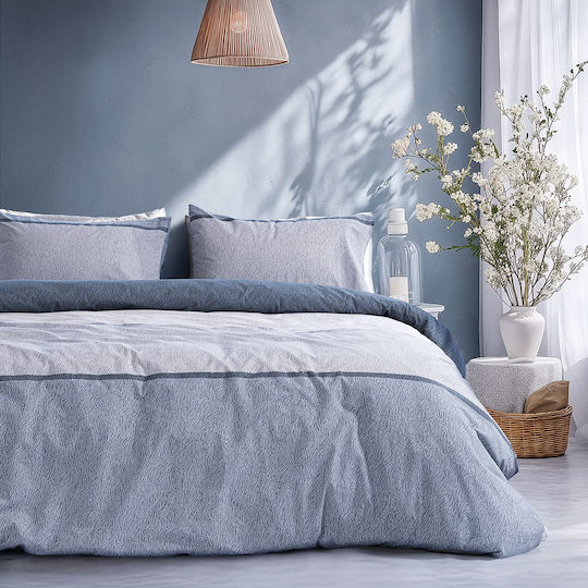 Beauty Home 12566 Bettlaken Super-Doppel 4 Stück 230x260cm Hellblau