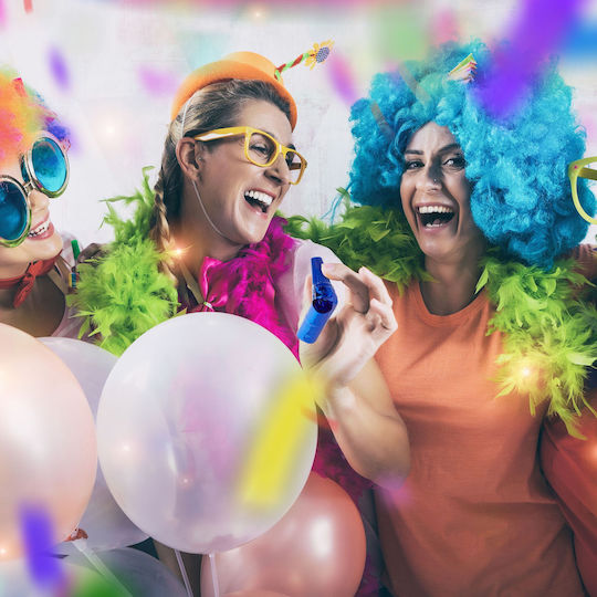 Set 50 Party Blowouts Relaxdays Multicolore 2x8x3 Cm