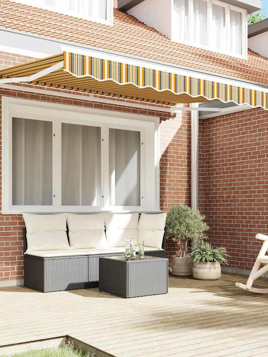 vidaXL Garden Awning Frame with LEDs 2.5x2m