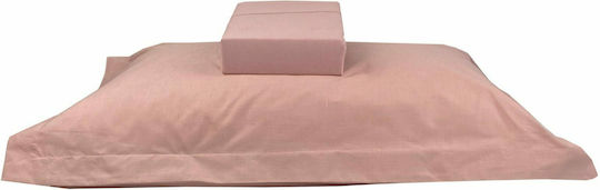 Astron Italy King Size 180x200+40εκ. με Λάστιχο Dusty Rose