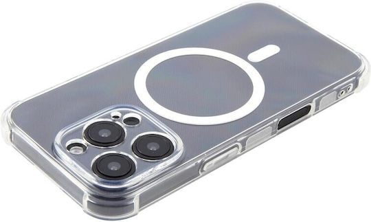 Magsafe Θήκη Σιλικόνης Air Cushion Γωνίες Transparent Apple Iphone 15 Plus