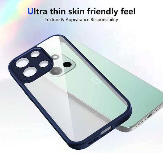 Color Frame Διάφανη Σκληρή Θήκη Blue Oneplus Nord 6 5g