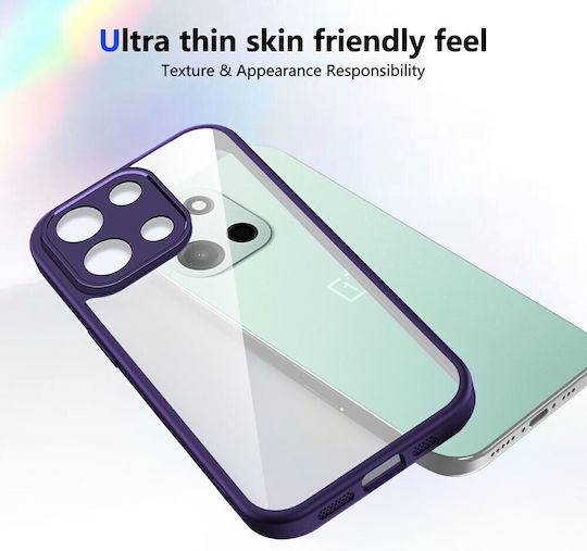 Color Frame Διάφανη Σκληρή Θήκη Purple Oneplus Nord 6 5g