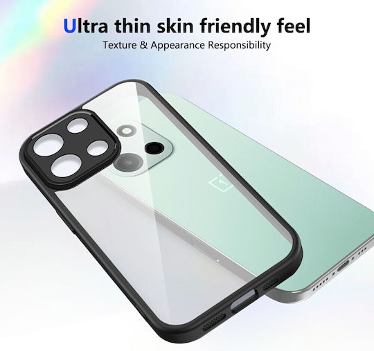 Color Frame Transparent Hard Case Black OnePlus Nord 6 5G