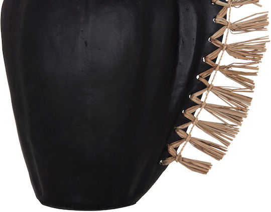 Freebox Decorative Vase Ceramic Black 32x15xHeight 33cm