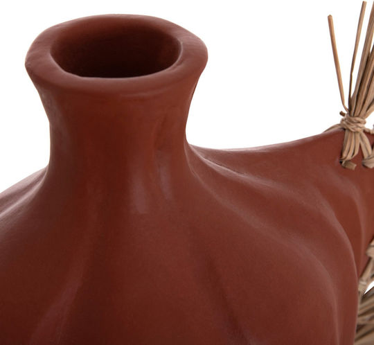 Freebox Decorative Vase Ceramic Orange 32x15xHeight 33cm