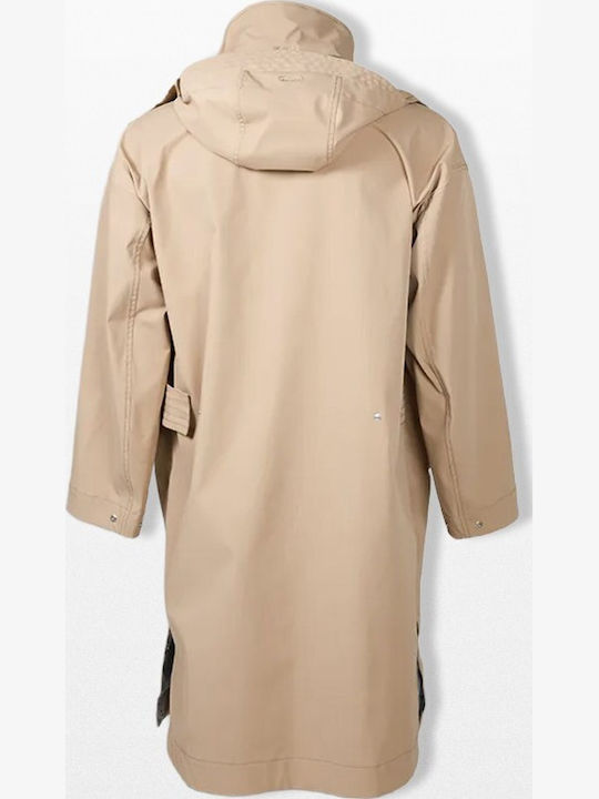 Herren Jacken Parka Beige