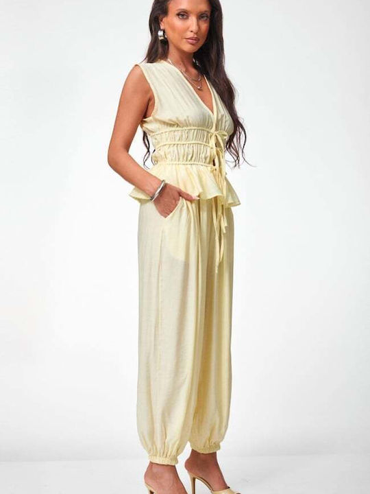 Women's Yellow Set with Trousers