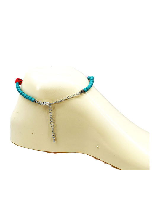 Elegant Тюркоазени Гривни за Глезен
