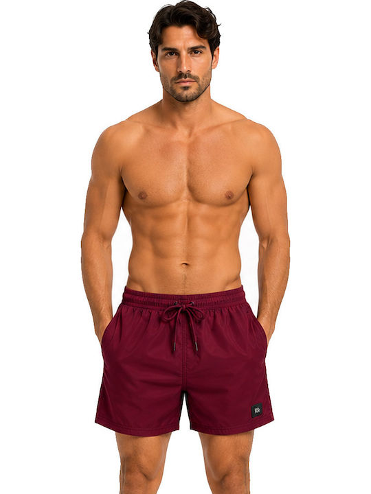 Men's Swimwear Shorts Black-Burgundy-Navy-Dark Grey