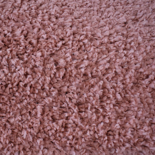 Noelia Living Room Rug Runner Shaggy Pink 80x150cm Noelia Living Room Rug Runner Shaggy Pink 80x150cm
