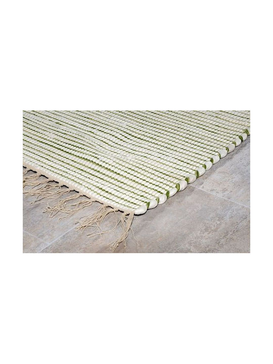 Tzikas Carpets Natura 30160-050 Teppich Außenbereich Rechteckig Baumwolle mit Fransen Light Blue