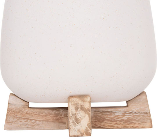Freebox Wooden White Flower Pot 5x14cm