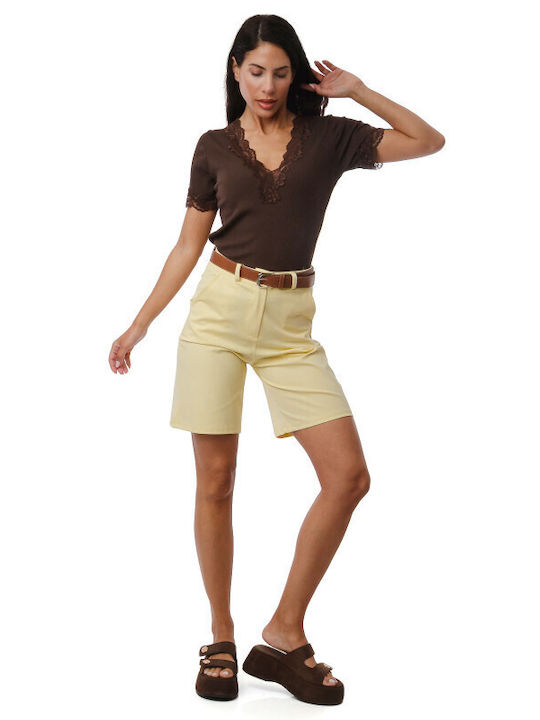 Damen Bermudas Gelbe