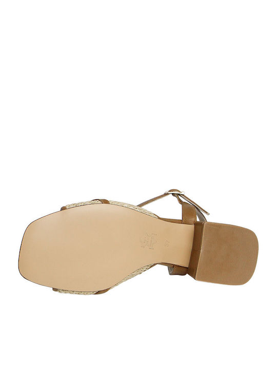 Leather Tabac Brown Sandals