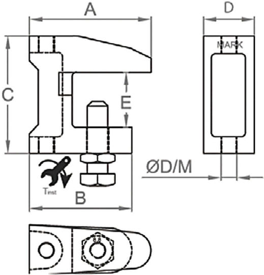 Support Mounting for Duct M8