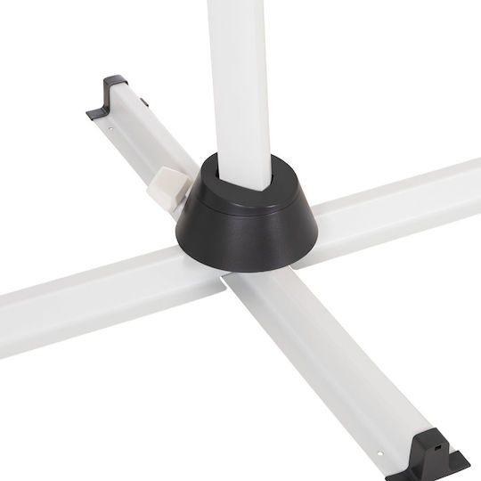 Umbrelă Profesională Suspendată Pătrată Din Aluminiu Albă 2.7x2.7m