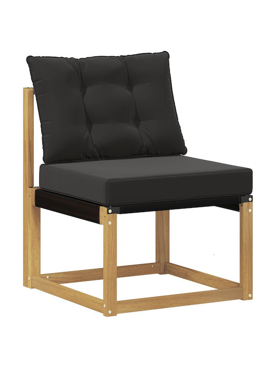 Canapea De Colț De Exterior Din Lemn Cu Perne 306x187.5x73cm