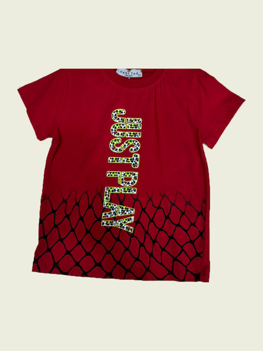 Kinderbekleidungssets mit Sommer Shorts 2 Stück Rot-Grau
