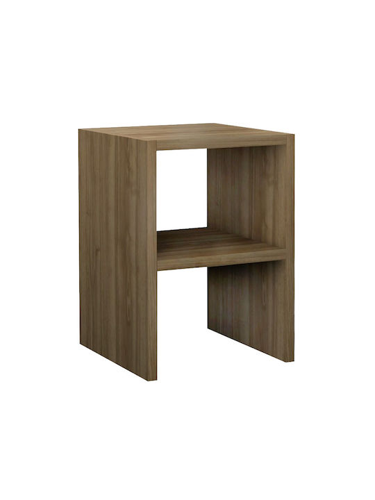 Smile Wooden Brown Bedside Table 30x30x40cm