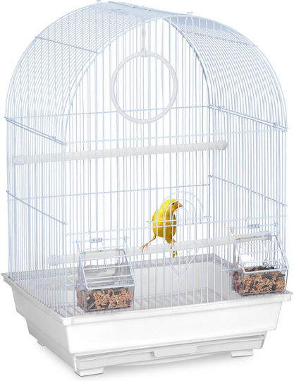 Relaxdays Клетка За Птици 49.5x31x34.5см Бял