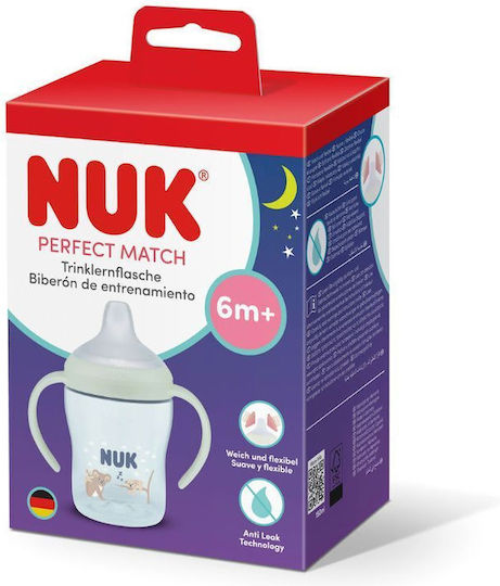 Nuk Night Training Baby Bottle Plastic with Handles Multicolour for 6m+ 150ml