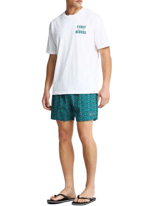 Funky Buddha Men's Swimwear Shorts Green