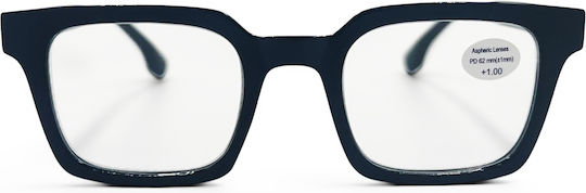 Optosquad Reading Glasses +3.00 In Black Colour OPT-5026-1