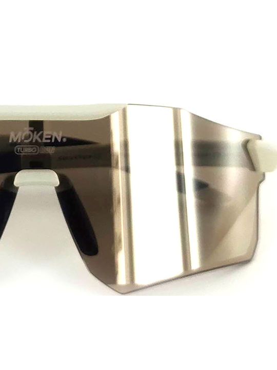 Moken Unisex Sonnenbrillen mit Beigem Rahmen MKNK31-SND-COP