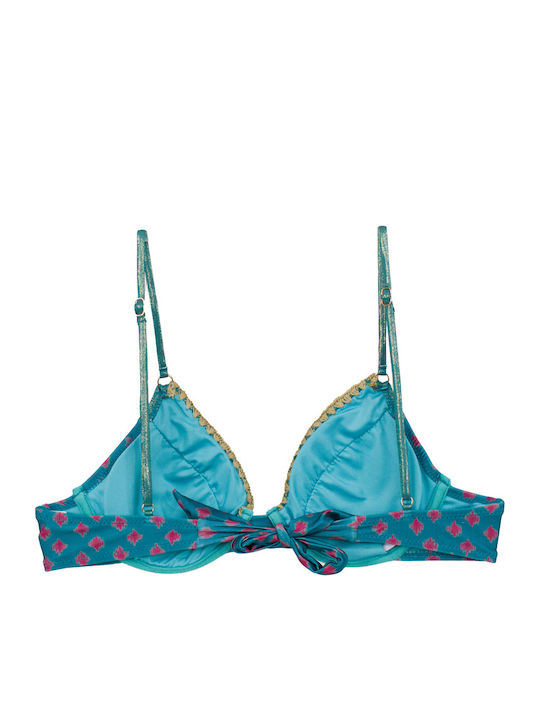 Γυναικείο Μαγιό Bikini Μπανέλα Boho-chic Πετρόλ