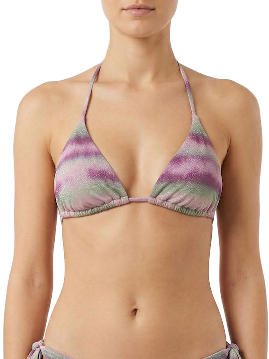 Γυναικείο Μαγιό Τριγωνάκι Tie-dye Μωβ Γυναικείο Μαγιό Τριγωνάκι Tie-dye Μωβ
